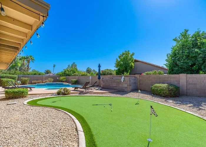 Ferienhaus Luxury Scottsdale Retreat Heated Pool And Mini Golf Phoenix