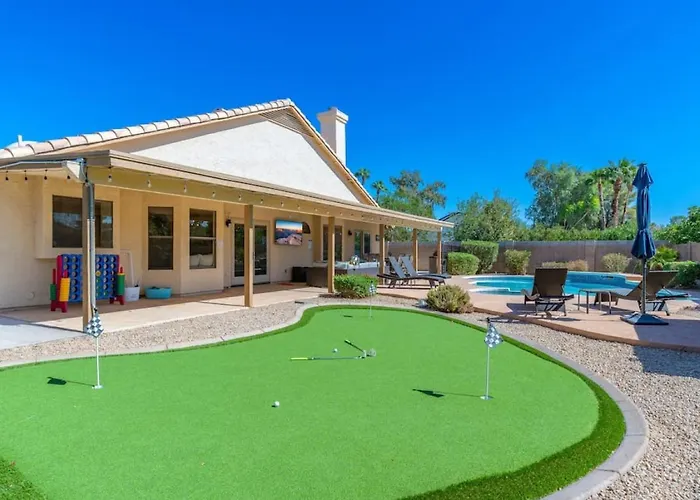 Ferienhaus Luxury Scottsdale Retreat Heated Pool And Mini Golf